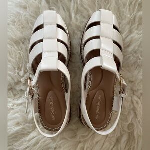 Antonio Melani White Strappy Sandals